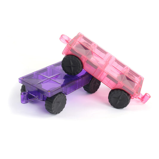 Car Set  - 2 Pcs (purple + pink)