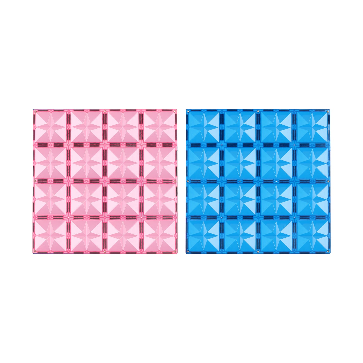 MNTL Magnetic Tile Base Plates (pink+blue)