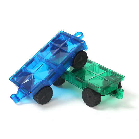Car Set  - 2 Pcs (green + blue)